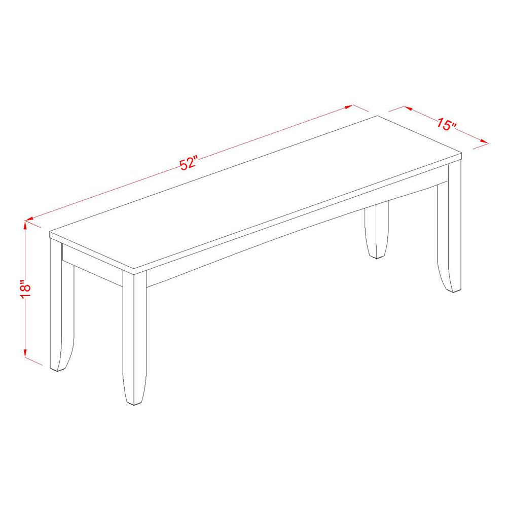 6  Pc  Dining  Table  with  bench-Dining  Table  and  4  Kitchen  Dining  Chairs  plus  Bench