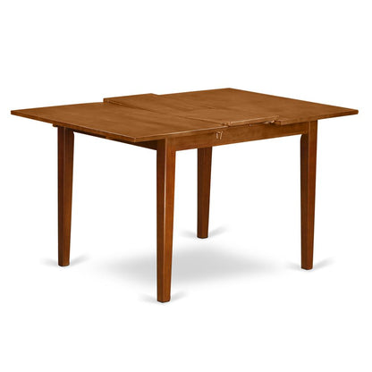 MLNA7-SBR-C 7 Pc dinette set for small spaces- Tables and 6 Kitchen Dining Chairs