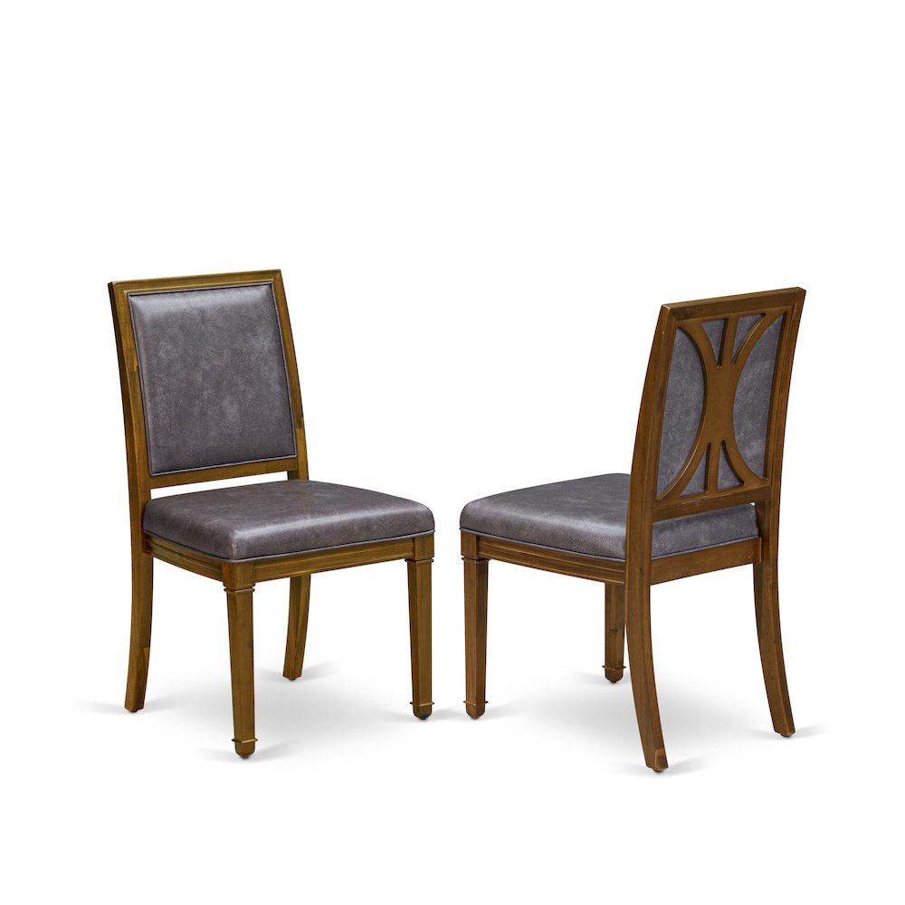 7 piece Dining Set consists of a Dining Table and 6 PU Leather Kitchen Chairs