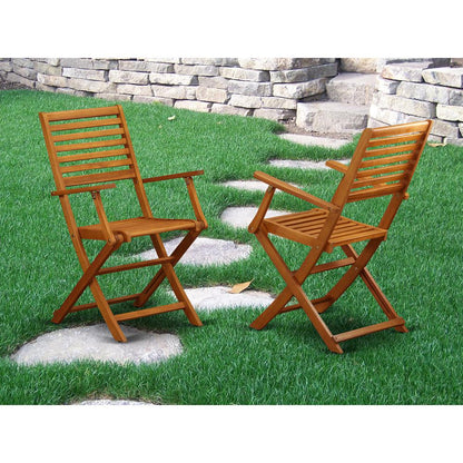 Wooden Patio Chair Natural Oil, BBSCANA