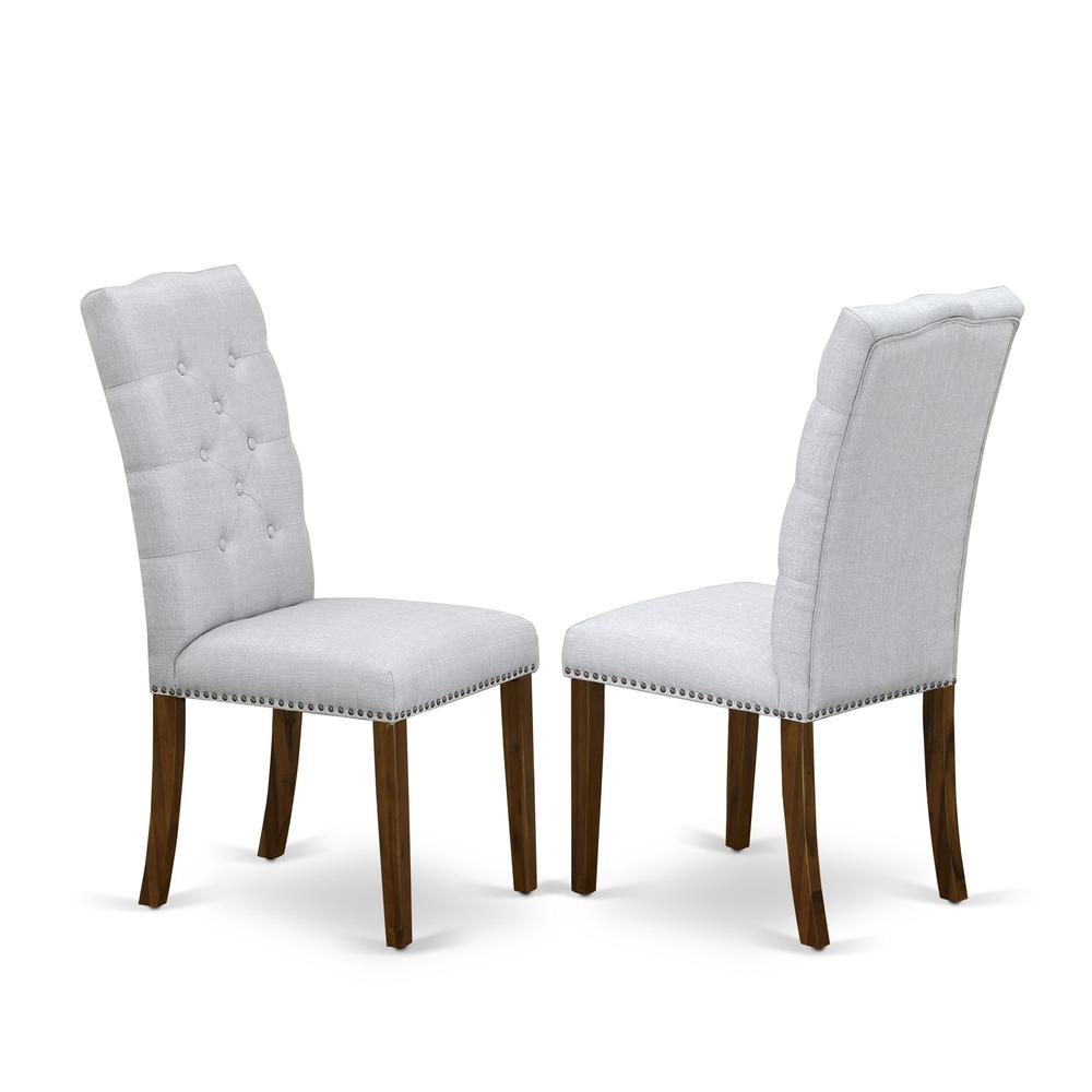 3 Pc Dining Set Contains a Square Dining Table and 2 Upholstered Chairs