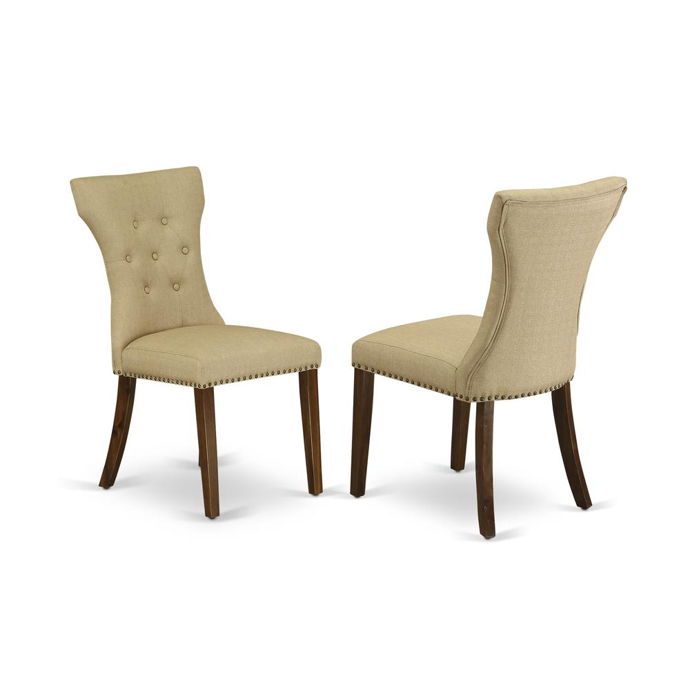 3 Pc Dining Set  Includes a Square Table and 2 Upholstered Chairs