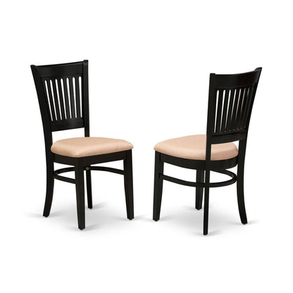 Dining Table- Table Leg Dining Chairs, WEVA5-BLK-C