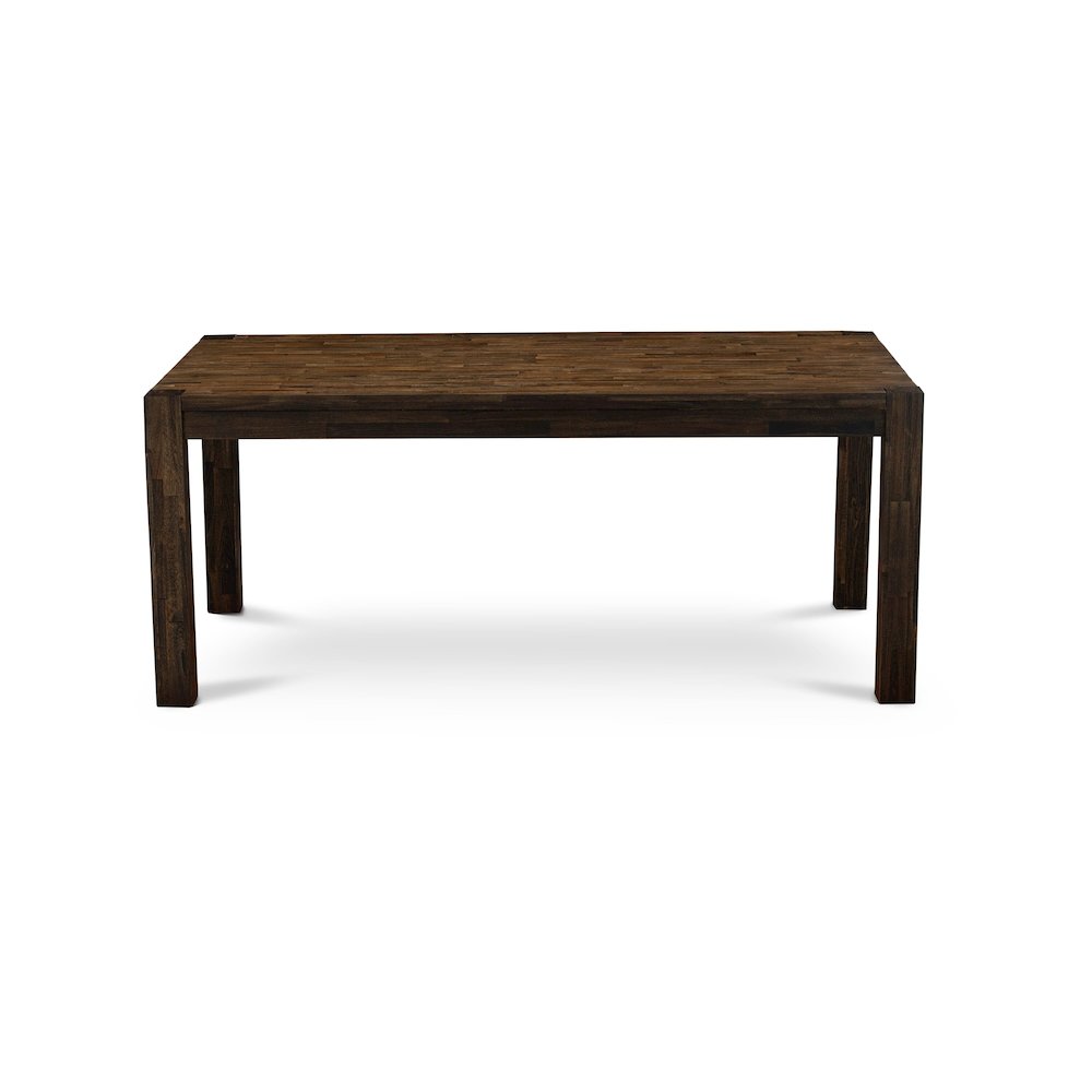 7 Piece Dining Table Set Consists of a Rectangle Rustic Wood Table
