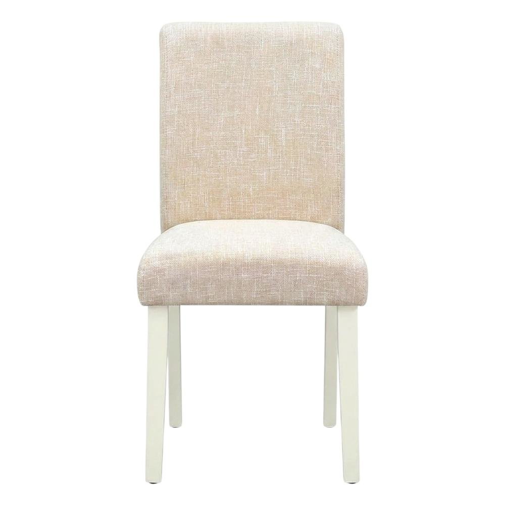 Linen-Upholstered Parsons Dining Chair with High Back for Kitchen Table, Set of 2