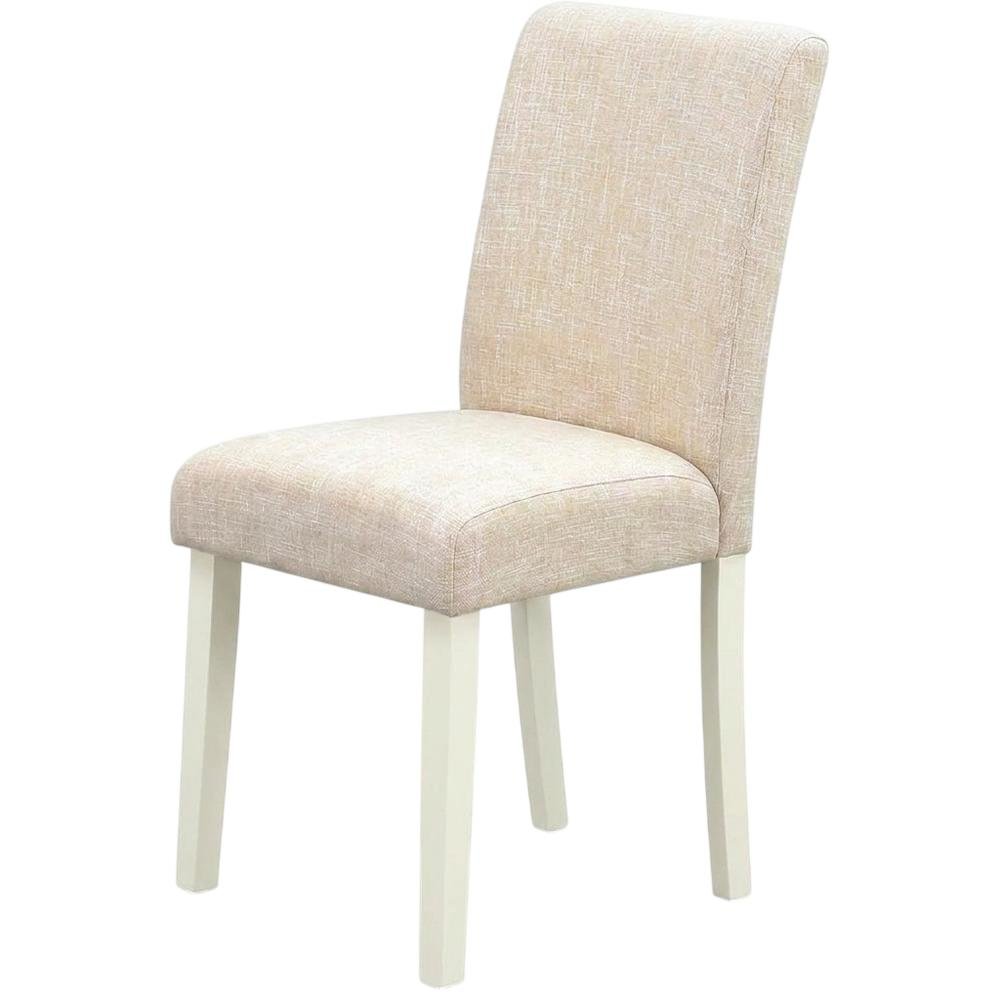 Linen-Upholstered Parsons Dining Chair with High Back for Kitchen Table, Set of 2