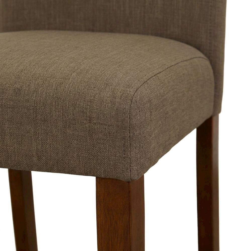 Upholstered Parsons Dining Chair with High Back for Dining Room, Mahogany, Set of 2