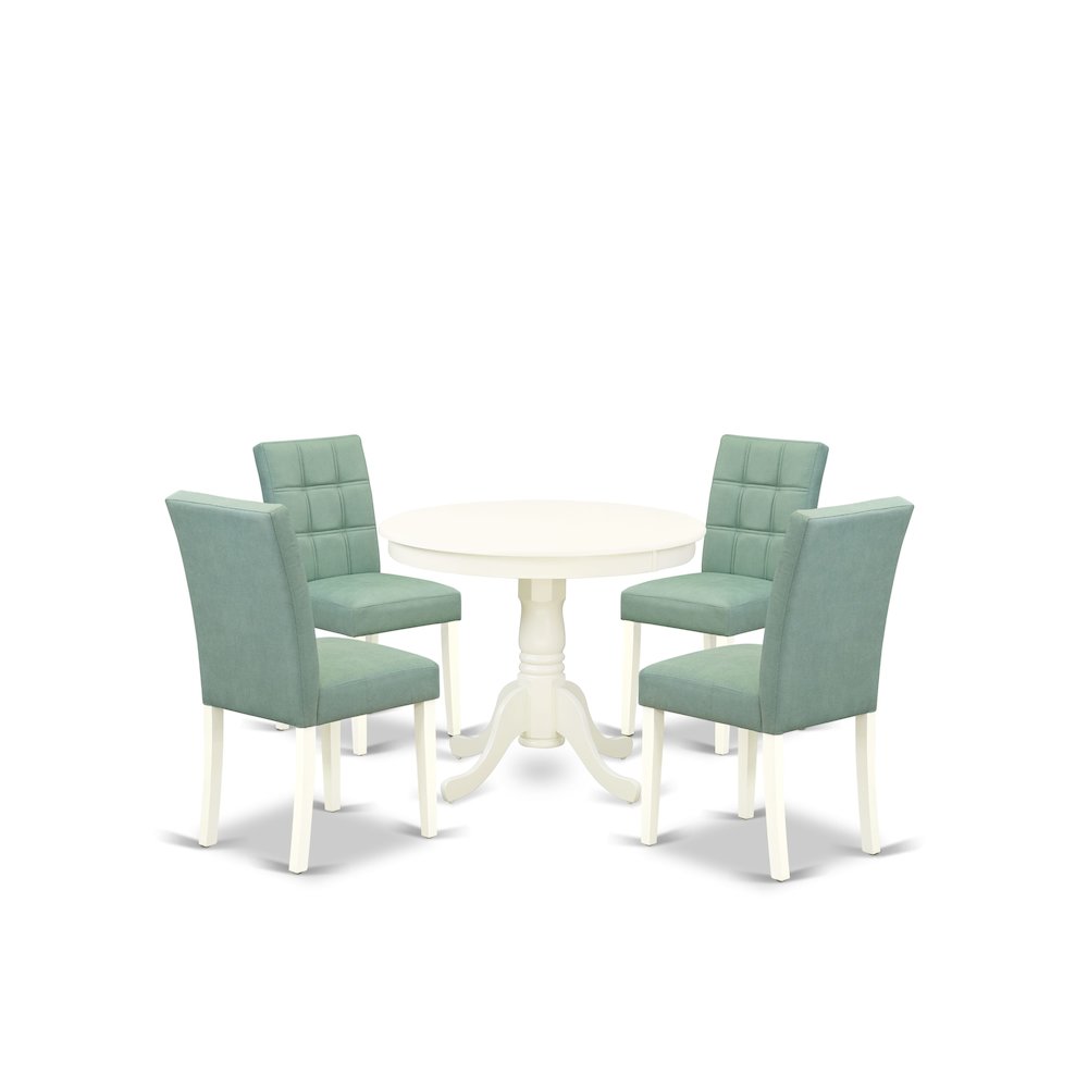 5 Piece Dinner Table Set contain A Wooden Table