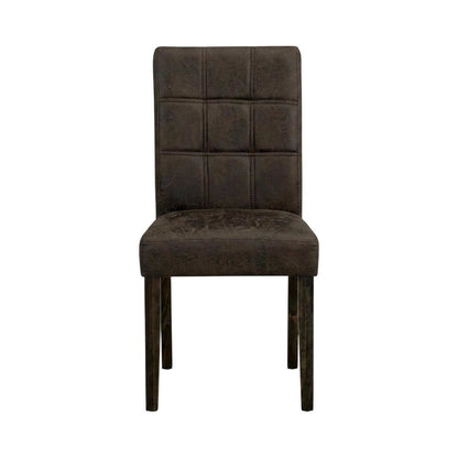 Wooden Parsons Dining Chair, Upholstered Kitchen and Dining Room Chair, Set of 2