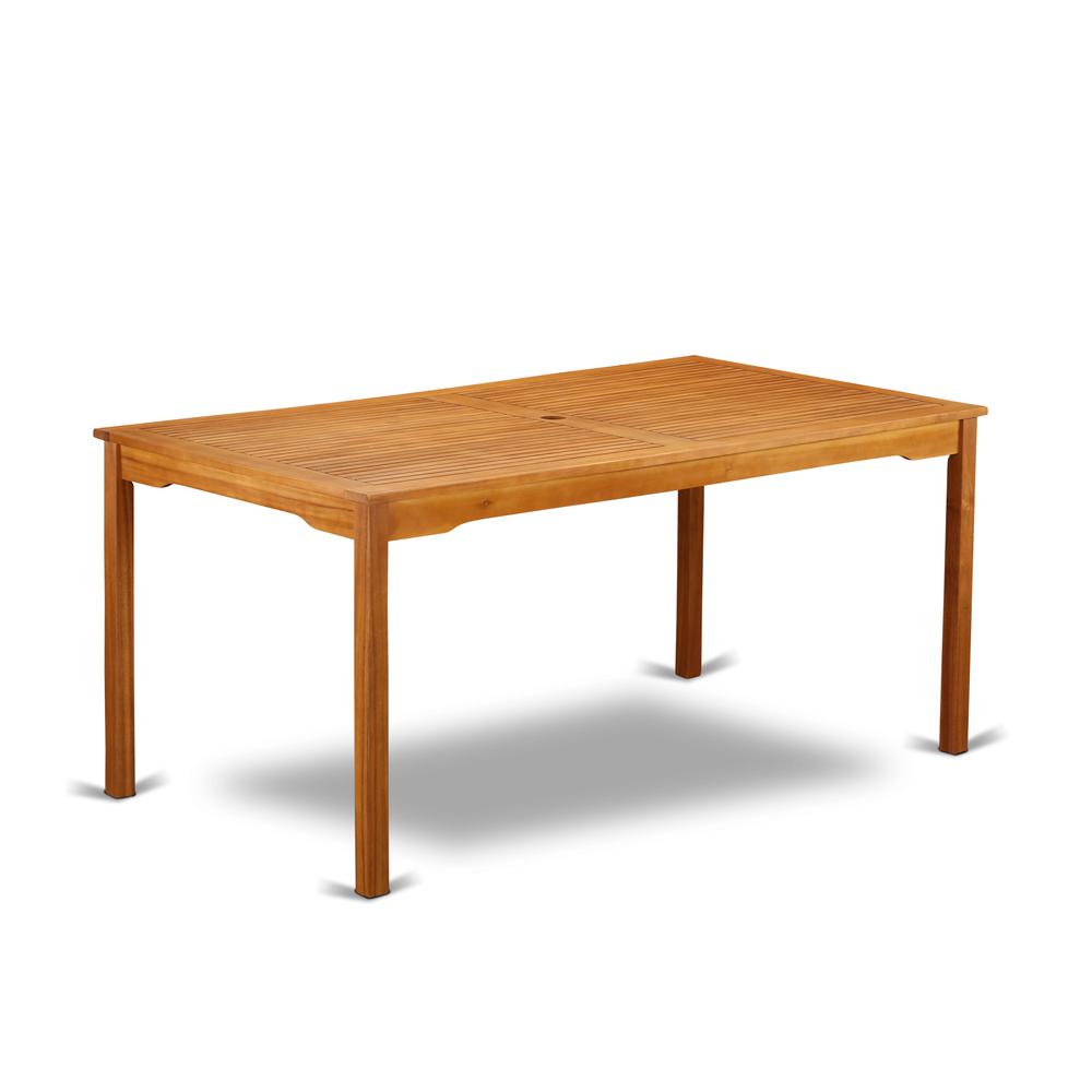 Wooden Patio Set Natural Oil, CMCM52CANA