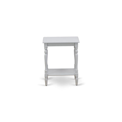NL19F-1BF14 2 Piece Bedroom Set - 1 Full Bed White Velvet Fabric Headboard and 1 Nightstand Bedroom - Urban Gray Finish Nightstand