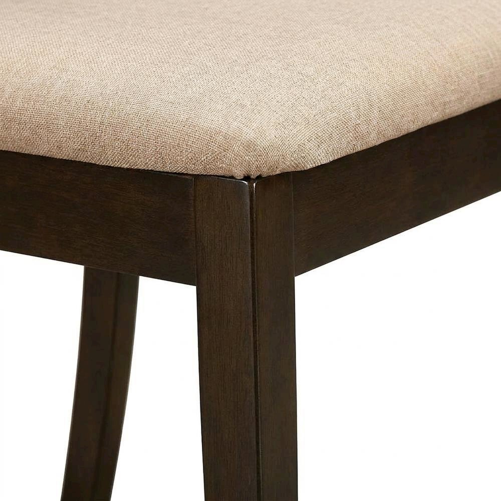 Solid Wood X-Back Dining Chair with Microfiber Upholstered Seat for Dining Room, Set of 2