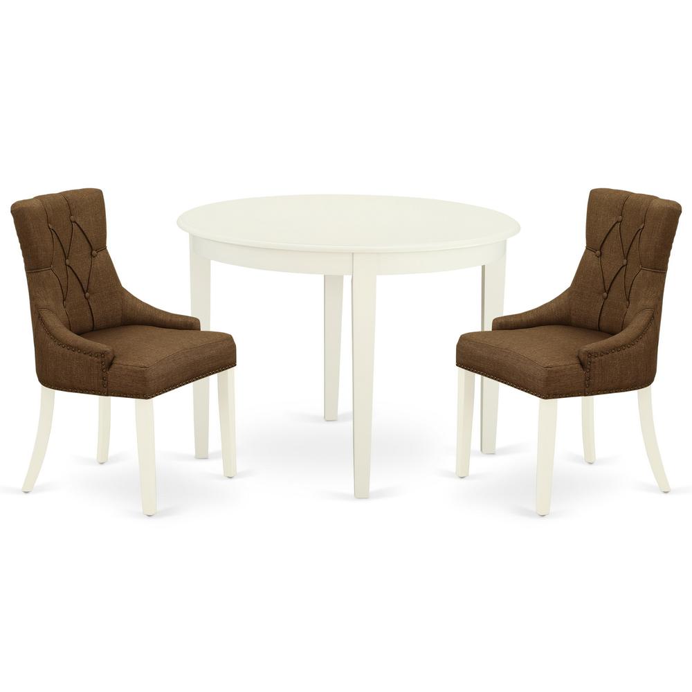 Dining Room Set Linen White, BOFR3-WHI-18