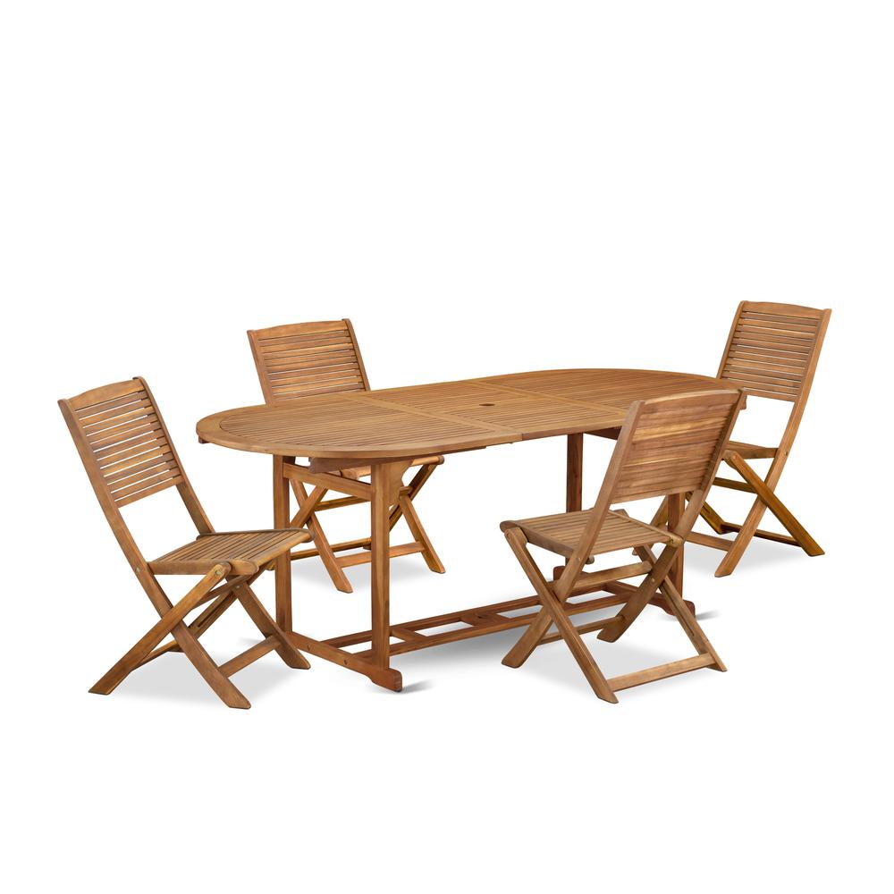 5 Piece Patio Dining Furniture Set