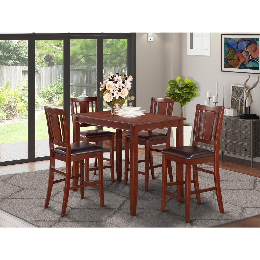 5  Pc  Counter  height  Table  set-counter  height  Table  and  4  Stools