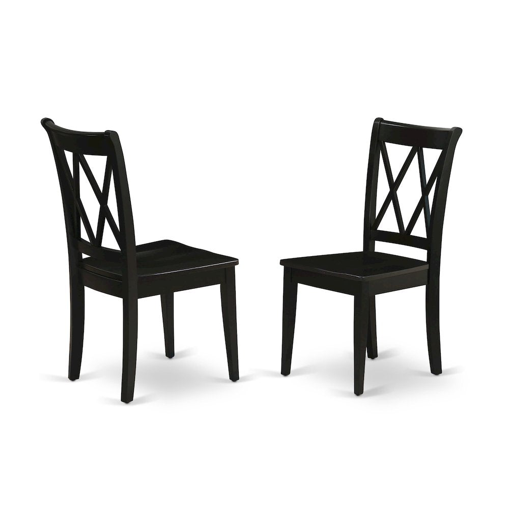 5-Piece Dining Room Set, Black & Cherry