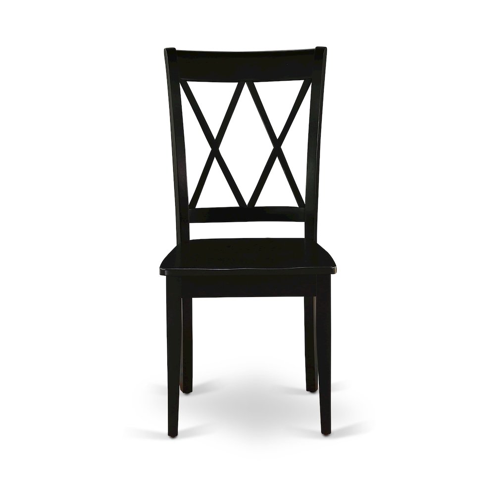 5-Piece Dining Room Set, Black & Cherry