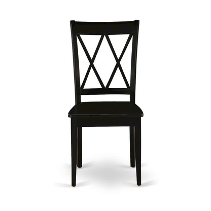 5-Piece Dining Room Set, Black & Cherry