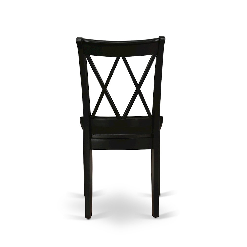 5-Piece Dining Room Set, Black & Cherry