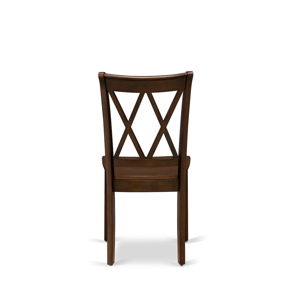 CLC-ESP-W Clarksville Double X-back chairs in Espresso finish