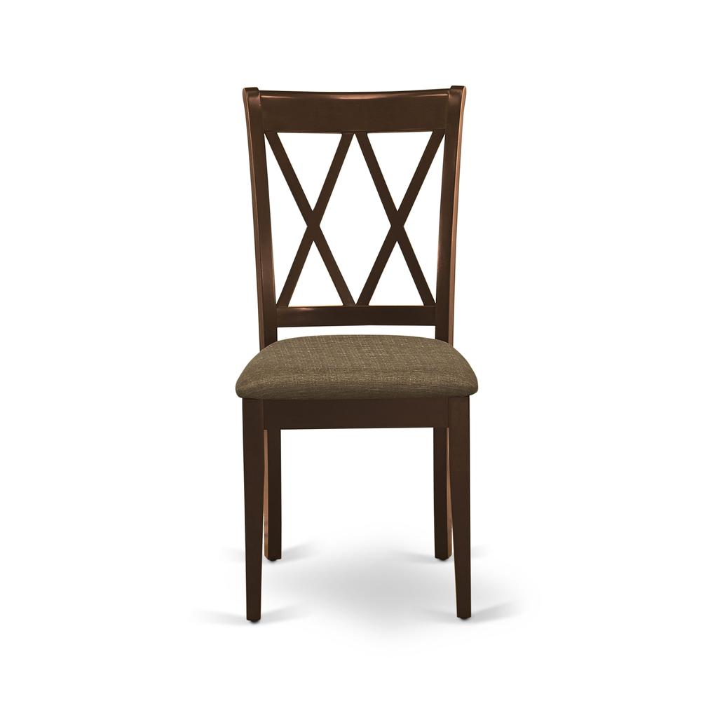 AMCL3-MAH-C 3 Piece Dining Room Table Set - 1 Dining Table and 2 Mahogany Dining Chairs - Mahogany Finish