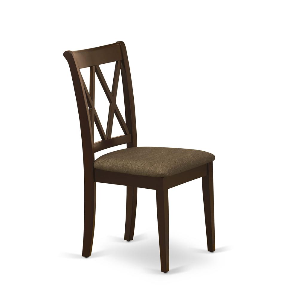 AMCL3-MAH-C 3 Piece Dining Room Table Set - 1 Dining Table and 2 Mahogany Dining Chairs - Mahogany Finish