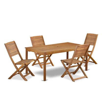 5 Piece Patio Garden Table Set
