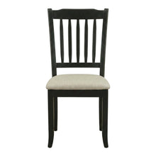 Upholstered High Back Parsons Dining Chair for Kitchen or Dining Room, Black, Set of 2