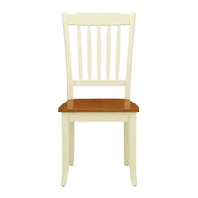 Wooden Dining Chairs Set of 2, Slat-Back Wooden Chair for Dining Table