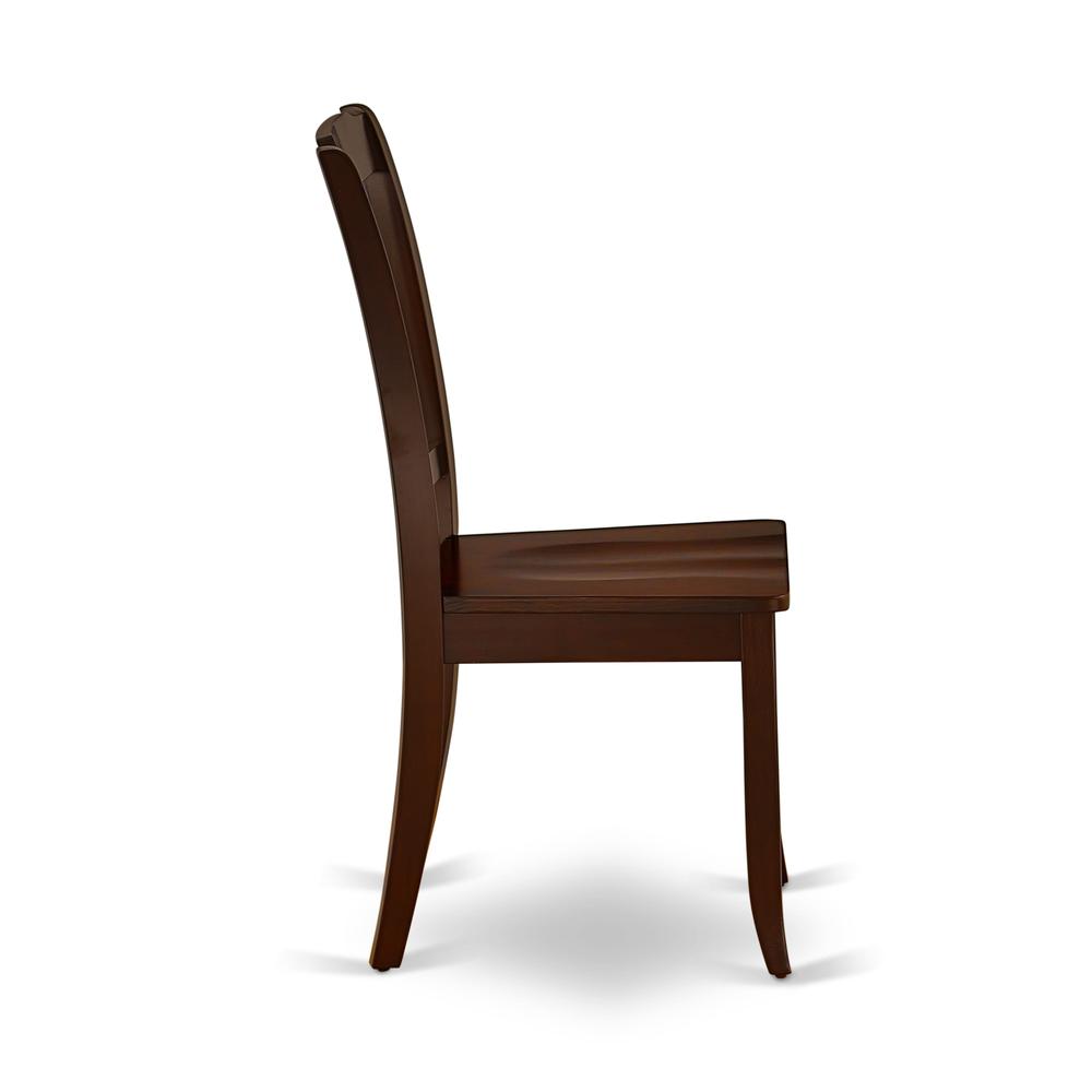 AMDA3-MAH-W 3 Piece Dinette Set - 1 Modern Kitchen Table and 2 Mahogany Dining Room Chairs - Mahogany Finish