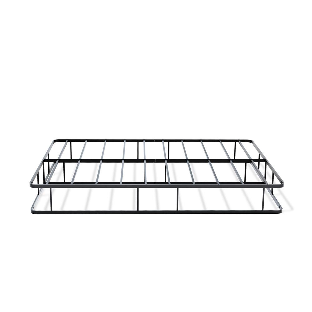 DHFBBLK Dothan Full Bedframe with Magnificent Design Headboard and Footboard - Modern Metal Frame in Powder Coating Black