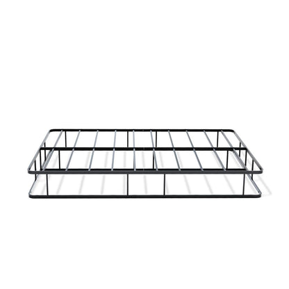 DHFBBLK Dothan Full Bedframe with Magnificent Design Headboard and Footboard - Modern Metal Frame in Powder Coating Black
