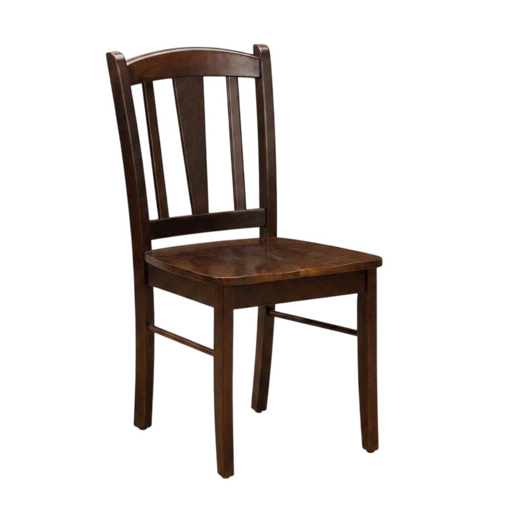 Wooden Dining Chairs with Wood Seat Set of 2, Farmhouse Style Chairs