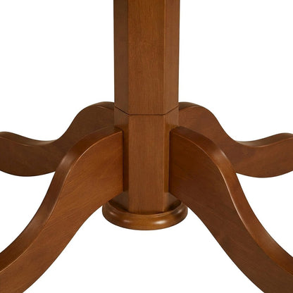 Round Dining Table Set with Pedestal Base for Kitchen or Breakfast Nook