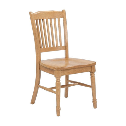 Solid Wood Round Dining Table with Drop-Leaf and Chairs 5 Piece Set, Oak