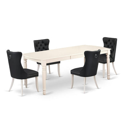5 Piece Dining Table Set Consists of a Rectangle Kitchen Table