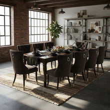 Kitchen Table and Chairs, Wood Dining Room Dinette 9 Piece Set