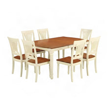 Solid Wood Dining Table with Butterfly Leaf and 8 Chairs, 9 Piece Set