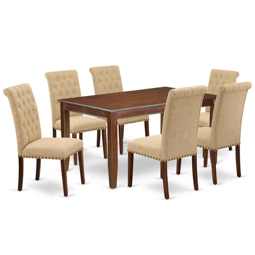 Dining Room Set Mahogany, DUBR7-MAH-04