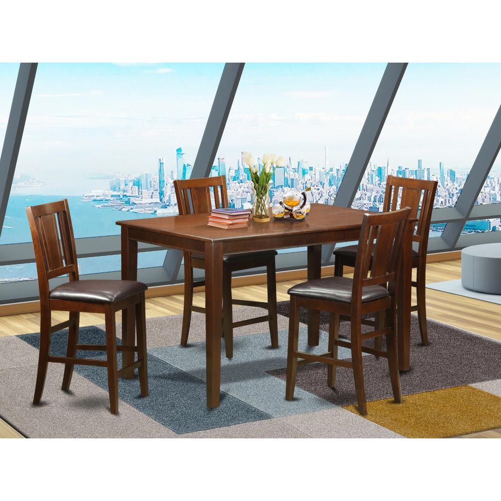 5  Pc  pub  Table  set-  gathering  Table  and  4  Kitchen  bar  stool.
