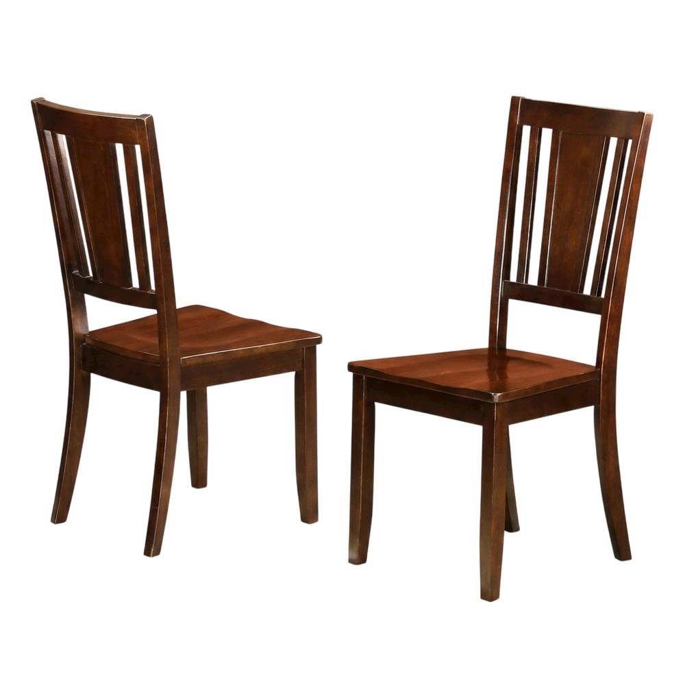 Dudley Traditional Solid Wood Dining Chair for Kitchen or Dining Room, Set of 2