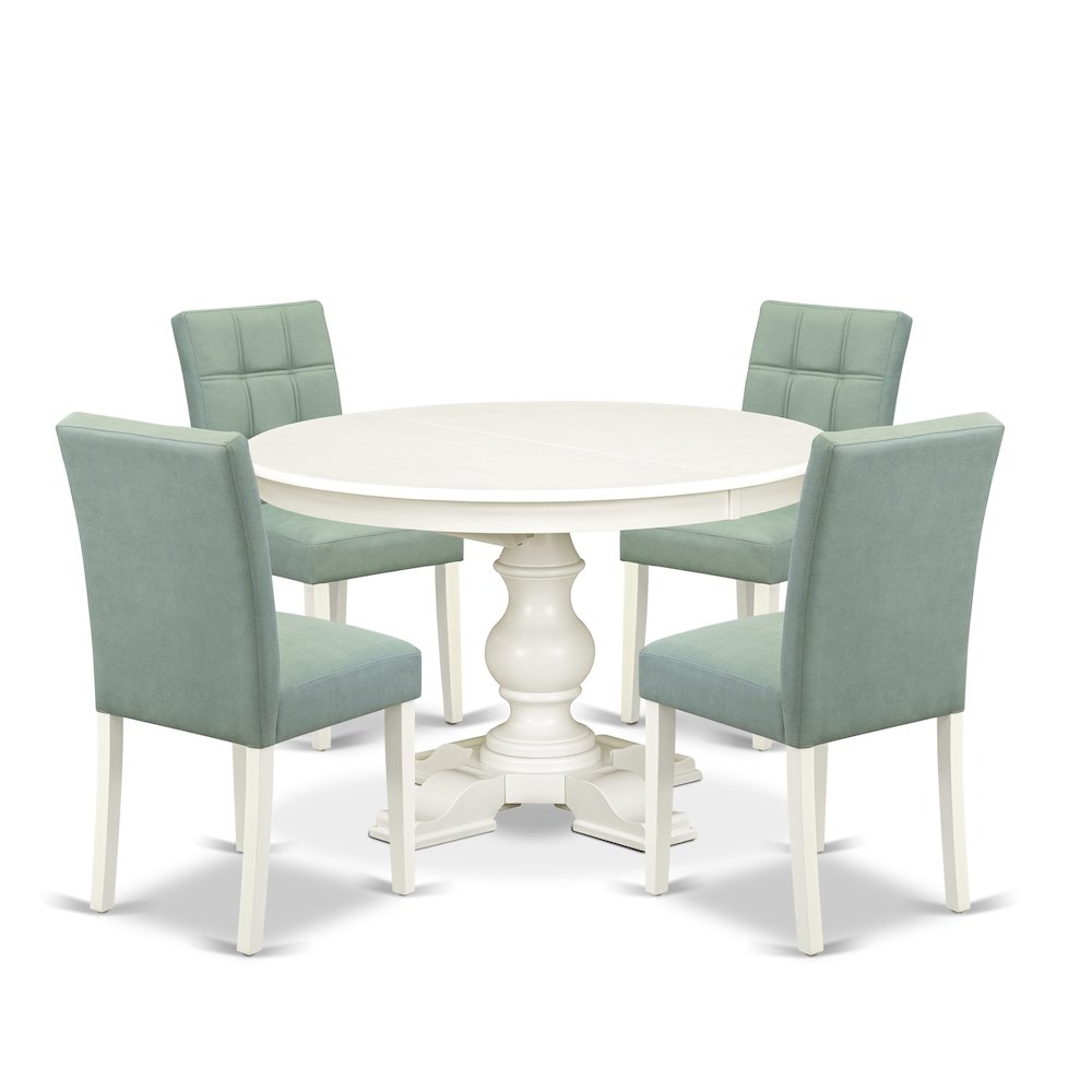 7-Piece Dining Room Set, Linen White