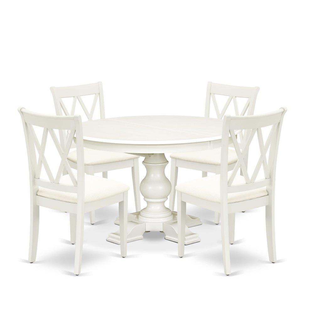 7-Piece Dinner Set, Linen White