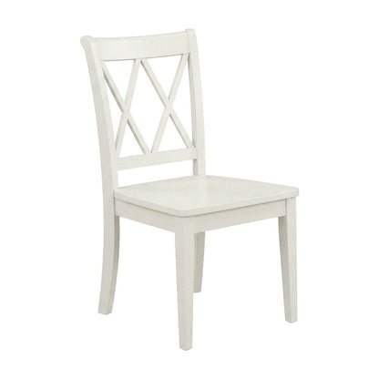 Solid Wood Round Oval Kitchen Dining Table 9 Piece Set, Linen White