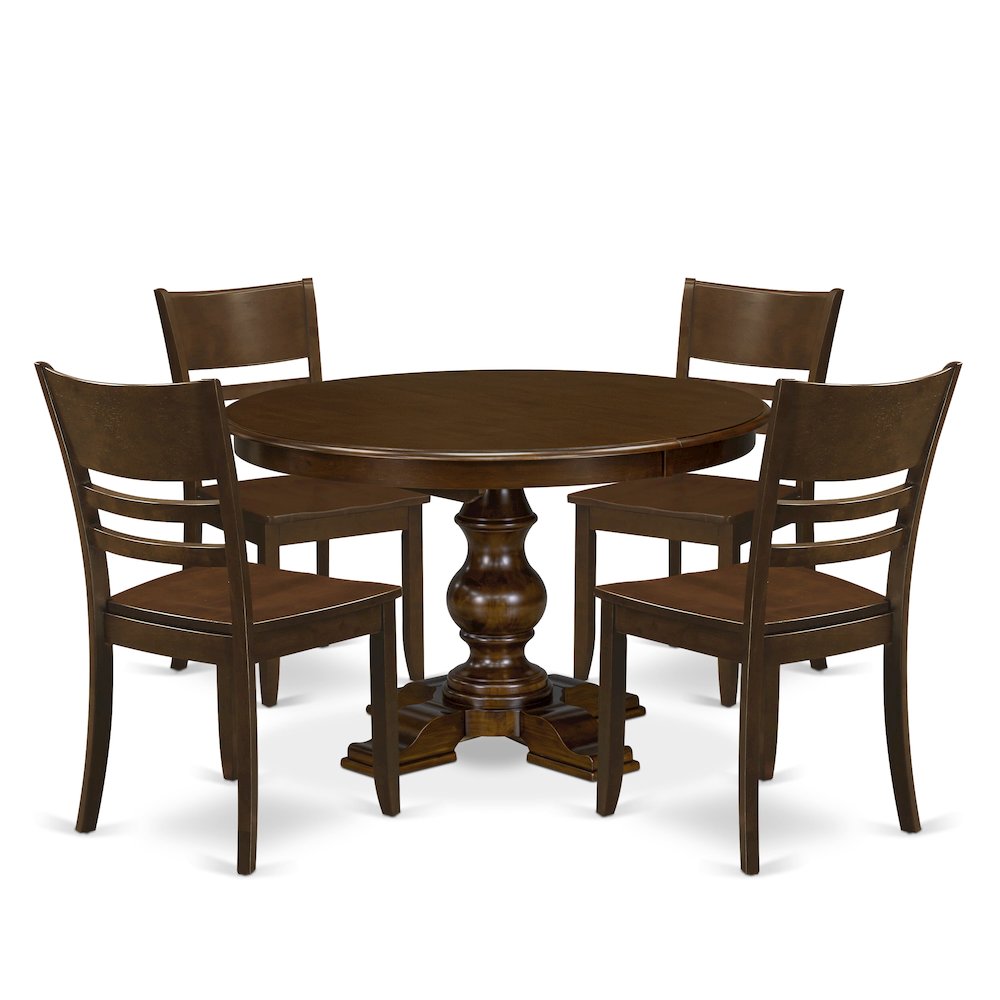 7-Piece Mid-Century Kitchen Set, Espresso