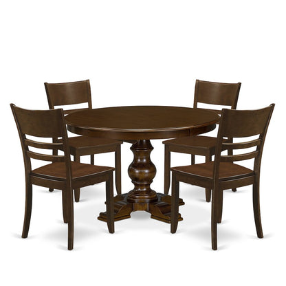 7-Piece Mid-Century Kitchen Set, Espresso