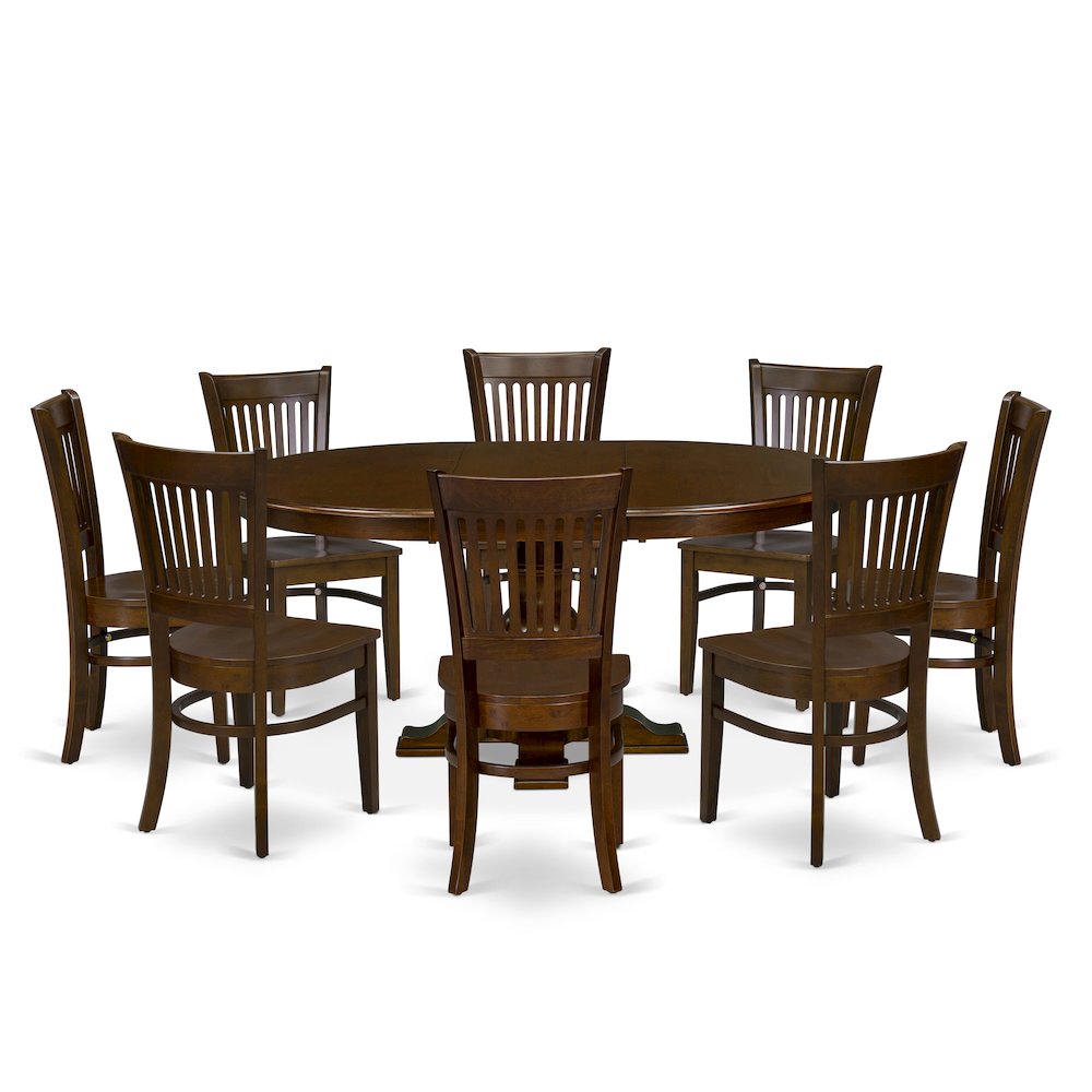 5-Piece Mid-Century Kitchen Set, Espresso