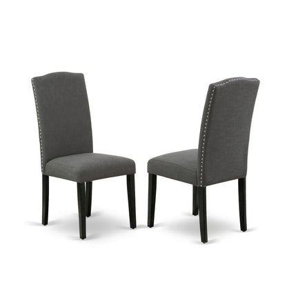Fabric-Upholstered Parsons Dining Chair with High Back for Dining Room, Set of 2