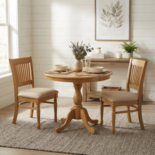 Wood Square Dining Table with Chairs, Small Kitchen Table Set