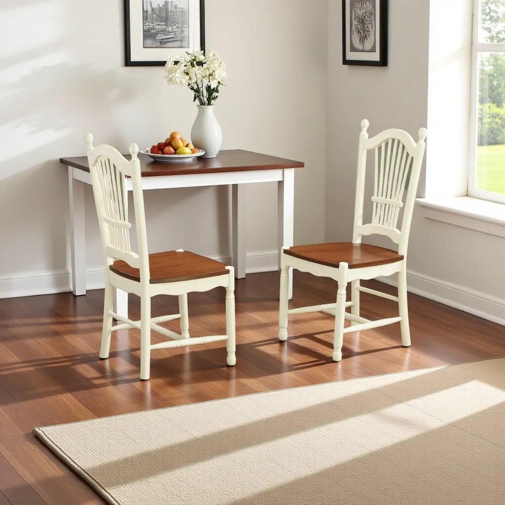 Elegant Wooden Dining Chair Set of 2 for Kitchen and Dining Room